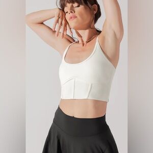 POPFLEX Plié Corset Crop Bralette - Cream
Size: L